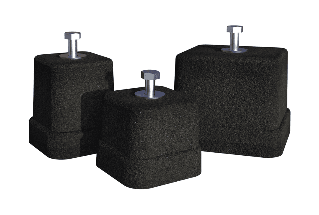 Suport de podea vulcanizat SPK 150 80x80x80mm, max 150kg