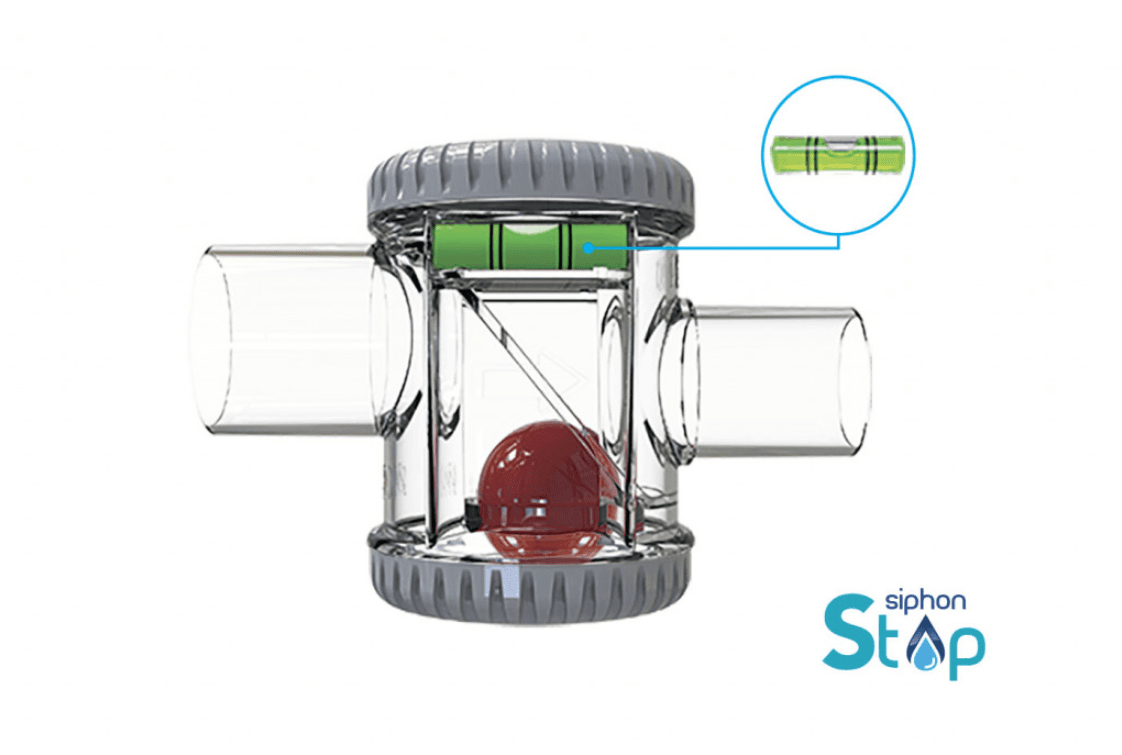 Sifon Orizontal anti-miros transparent D.32