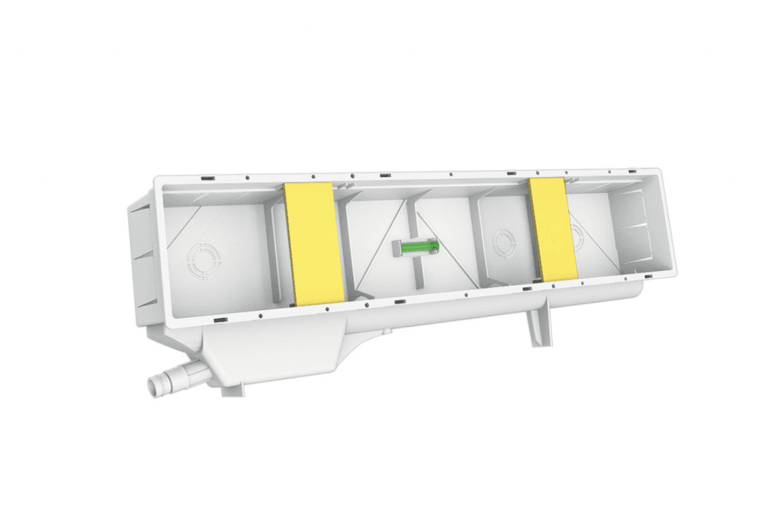 Cutie de instalare incasabila PROFESSIONAL-ELITE cu tava de condens pentru aer conditionat 520*100*65(lun*lat*adinc)